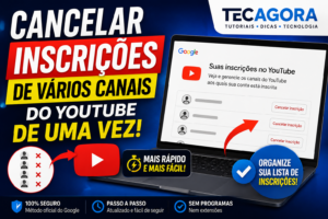 Como cancelar inscrição de vários canais do YouTube de uma vez