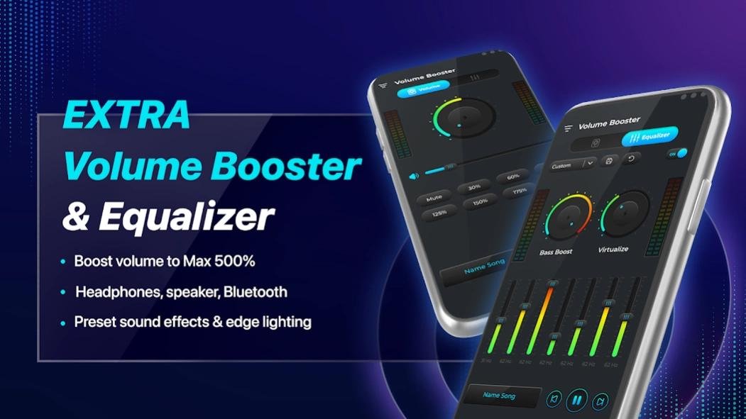Aplicativo Extra Volume Booster para ajustar o volume do celular Android.